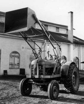 Prototype of the very first Tran&aring;slastaren at the Kanalgatan factory 1953.jpeg